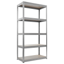 Метален стелаж STAR 180x90x35 см, до 175 кг на рафт - цинк