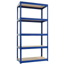 Метален стелаж STAR 180x90x40 см, до 175 кг на рафт - син
