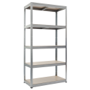 Метален стелаж STAR 180x90x45 см, до 350 на рафт - цинк