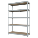 Метален стелаж STAR PLUS 180x120x45 см, до 250 кг на рафт - цинк