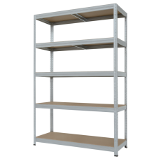 Метален стелаж STAR PLUS 180x120x45 см, до 250 кг на рафт - цинк