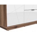 Гардероб Forn SZF2D2S дъб и бял лак