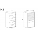 Витрина MEDIOLAN M-3