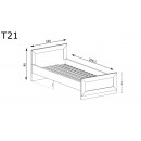 Единично легло 90x200 TADEUSZ T-21