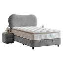 Тапицирана спалня с матрак MOON 120 х 200 - сив 18