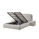 Тапицирана спалня с матрак NOVA 140 х 200 - перла SY