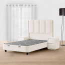 Тапицирана спалня MAGNUM 120 х 200 - крем AN