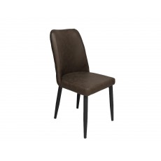 Трапезен стол Neron - 92 х 45 х 44 cm, тъмно кафяв