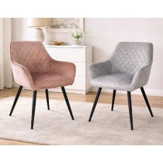 Трапезен стол Vigo Velvet - 85 х 42 х 39 cm, различни цветове