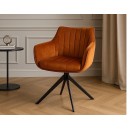 Трапезен стол Colin Velvet - 63 х 53 х 85 cm, различни цветове