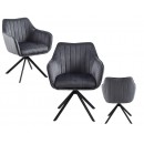 Трапезен стол Colin Velvet - 63 х 53 х 85 cm, различни цветове