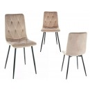 Трапезен стол Alan Velvet - 44 х 41 х 92 cm, различни цветове