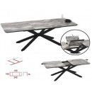 Трапезна маса Crystal Luxe - 180 - 240 х 100 х 76 cm