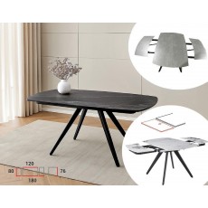 Разтегателната трапезна маса Compact - 120-180 x 80 x 76 cm, различни цветове