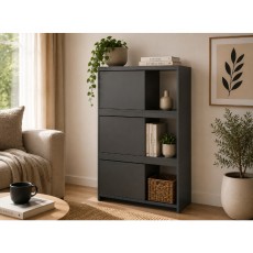 Етажерка Elin - 78 x 30 x 128.50, графит